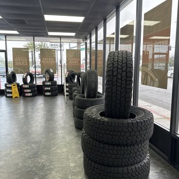 Big O Tires - Tire Display in front room - Tires Near Me - Long Beach, California