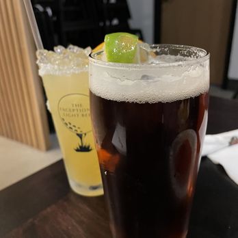 Hacienda Leon - Dos Equis Amber and a House Margarita. - Mexican Near Me - Normal, Illinois