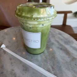 Iced banana matcha