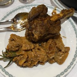 Brasserie Lipp Restaurant - The lamb on my plate.