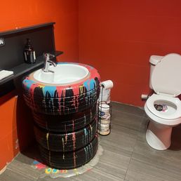 Cool sink in the bathroom