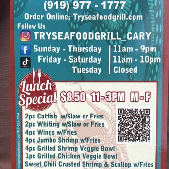 TrySeafood Cary - Lunch specials - Seafood Near Me - Cary, North Carolina