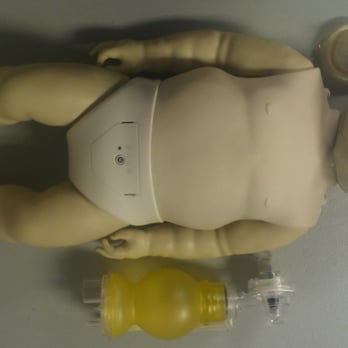 Above Bar CPR - Infant manikin set up for BLS class - CPR Classes Near Me - Soquel, California