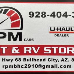 RPM CARS Boat & RV Storage - RPM Storage 928-404-3395