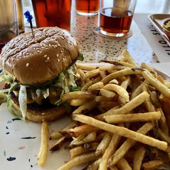 Hello, Sailor - Burger was a bit over cooked and salty - Seafood Near Me - Cornelius, North Carolina