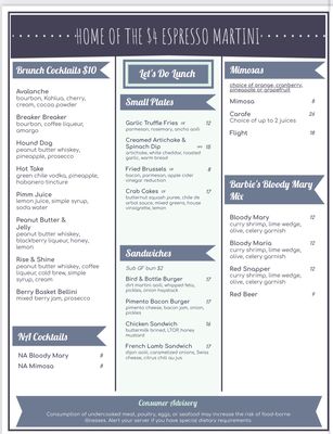 Menu photo 5 Bird and Bottle Tulsa, OK