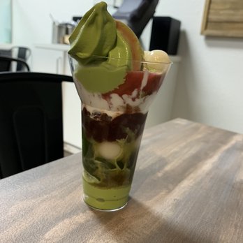 Meccha Matcha - Matcha level 1 parfait - Desserts Near Me - Artesia, California Meccha Matcha - Matcha level 1 parfait - Desserts Near Me - Artesia, California