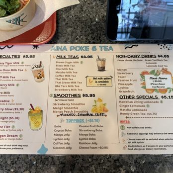 Aina Poke - Drink menu - Poke Near Me - Richmond, Texas Aina Poke - Drink menu - Poke Near Me - Richmond, Texas