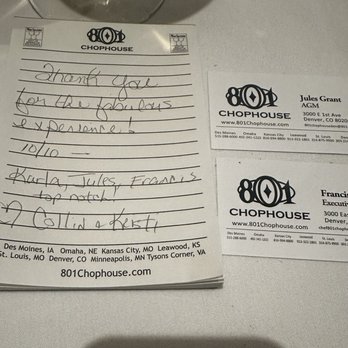 801 Chophouse - Steakhouses Near Me - Denver, Colorado