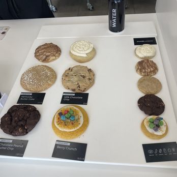 Crumbl - Temecula - Cookies of the week to the left @ regular size and to the right are the catering sized cookies - Bakeries Near Me - Temecula, California Crumbl - Temecula - Cookies of the week to the left @ regular size and to the right are the catering sized cookies - Bakeries Near Me - Temecula, California