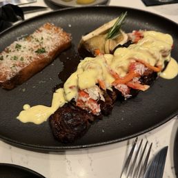 NY Strip with King Crab Oscar