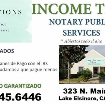 AVANCE SOLUTIONS - Notaries Near Me - Lake Elsinore, California