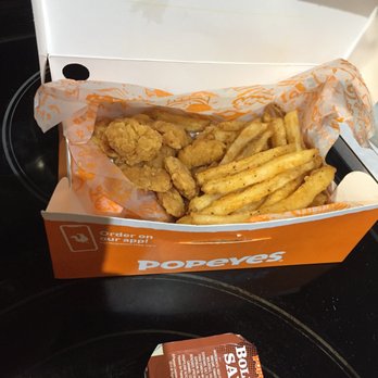 Popeyes Louisiana Kitchen - Again not many shrimp and did we get fries with that? - Fast Food Near Me - Dunkirk, Maryland