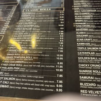 Sushi Sei - menu - Sushi Bars Near Me - Vancouver, British Columbia