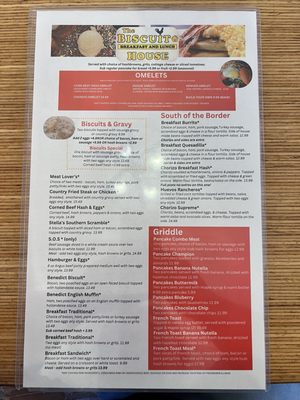 Menu photo 1 The Biscuit House Gilbert, AZ