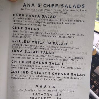 Anas Rotolos Deli & Catering - Menu pg 3 - Delis Near Me - Rome, Georgia