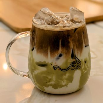 Shibam Coffee - Iced Pistachio Latte (a close second favorite after the Iced Spanish Latte). - Coffee & Tea Near Me - Westerville, Ohio