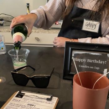 Candles on Tap - Complimentary champagne while I choose my scented oils - Candle Stores Near Me - Encinitas, California