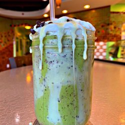 SoYo Yogurt Shoppe - Matcha chip condensed milk frappe