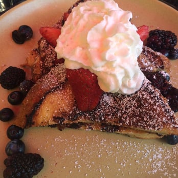 The Hideout Kitchen - French toast with mascarpone cream and fresh berries - New American Near Me - Lafayette, California The Hideout Kitchen - French toast with mascarpone cream and fresh berries - New American Near Me - Lafayette, California