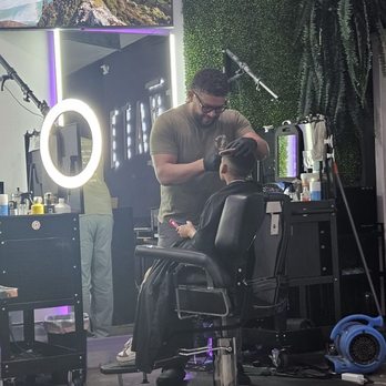 Elevate Barbershops - Josh cutting my son's hair - Barbers Near Me - West Covina, California Elevate Barbershops - Josh cutting my son's hair - Barbers Near Me - West Covina, California