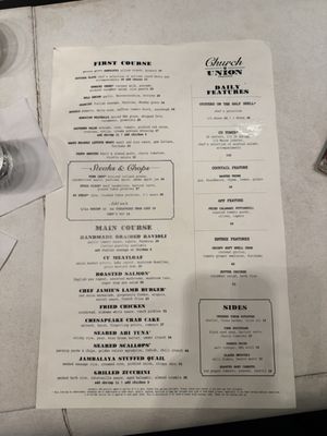 Menu photo 3 Church and Union Charleston, SC