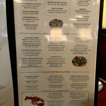 Pappadeaux Seafood Kitchen - menu - Seafood Near Me - Arlington, Texas