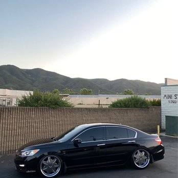 Cali Tintz Window Tinting and Auto Customization - 5% windows 35% windshield at car wash during sunset - Auto Customization Near Me - Temecula, California