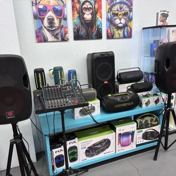 Art Boutique Cellular - Ivan PA systems and mixers and biggest Bluetooth speakers the biggest I've ever seen - Electronics Near Me - Burbank, California Art Boutique Cellular - Ivan PA systems and mixers and biggest Bluetooth speakers the biggest I've ever seen - Electronics Near Me - Burbank, California