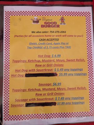 Menu photo 2 The Original Good Burger Fort Pierce, FL Menu photo 2 The Original Good Burger Fort Pierce, FL