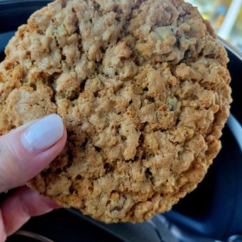 Bella Bru Cafe - This huge, oatmeal, homemade cookie will never make it home:). - Breakfast & Brunch Near Me - Carmichael, California