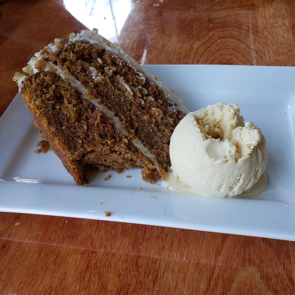 The Friendly Fox - Carrot Cake with Salted Caramel ice cream - Cafes Near Me - Fort Wayne, Indiana The Friendly Fox - Carrot Cake with Salted Caramel ice cream - Cafes Near Me - Fort Wayne, Indiana