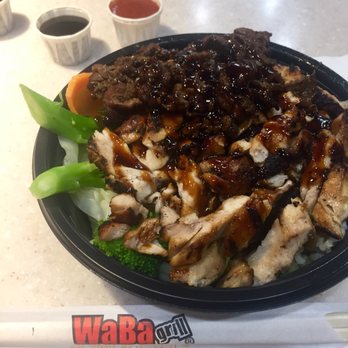 WaBa Grill - WaBa Bowl w/ brown rice & veggies - Fast Food Near Me - Los Angeles, California