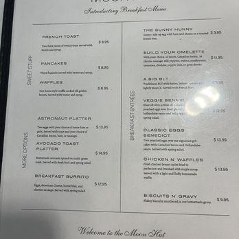 Moon Hut Restaurant - Breakfast menu - New American Near Me - Cape Canaveral, Florida Moon Hut Restaurant - Breakfast menu - New American Near Me - Cape Canaveral, Florida