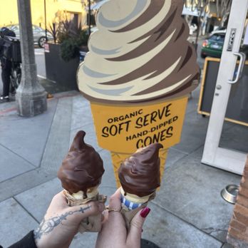Super Duper Burgers - The best chocolate dipped ice cream cone - Burgers Near Me - San Francisco, California