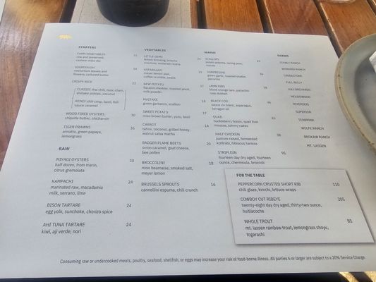 Menu photo 3 Bear at Stanly Ranch Napa, CA Menu photo 3 Bear at Stanly Ranch Napa, CA