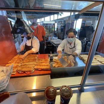 Oracle Park - Crab sandwiches being made - Stadiums & Arenas Near Me - San Francisco, California