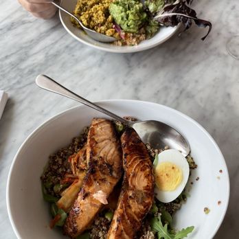 The Table at Crate - BBQ Korean Salmon protein bowl and lemongrass chicken poke bowl! - New American Near Me - Oak Brook, Illinois The Table at Crate - BBQ Korean Salmon protein bowl and lemongrass chicken poke bowl! - New American Near Me - Oak Brook, Illinois