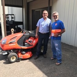 Amigo Power Equipment - Amigo Power Equipment service manager, Jorge Cantu is all smiles with a happy customer!