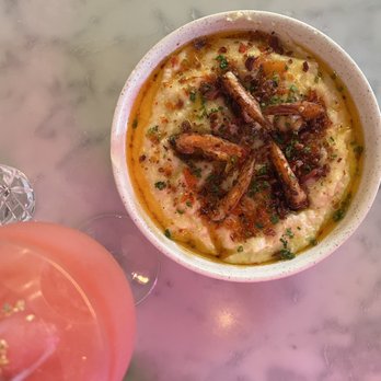 Kixi Cafe - Strawberry Lychee Frose  Shrimp & Grits - Breakfast & Brunch Near Me - Boca Raton, Florida