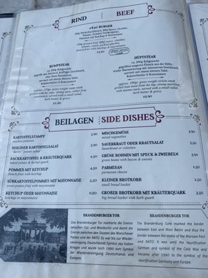 Menu photo 6 Restauration 1840 Berlin, BE