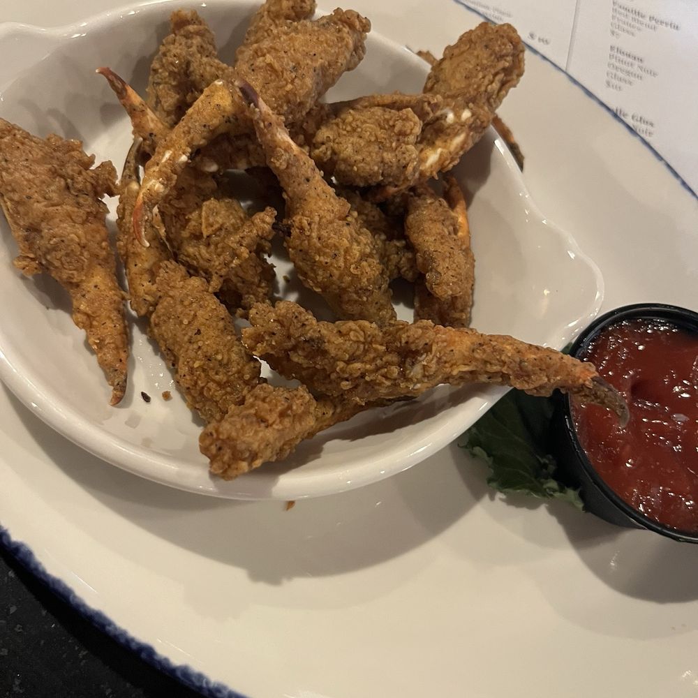 Parrain's Seafood - Crabfingers- fried. Sauce is a good combo sweet/spicy - Southern Near Me - Baton Rouge, Louisiana