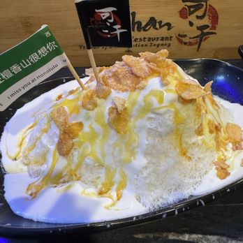 Khan Skewer Restaurant - Snow fluffy milk ice - first one is comp! - Barbeque Near Me - Honolulu, Hawaii