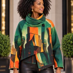 The Brownstone - asystemetric art jacket