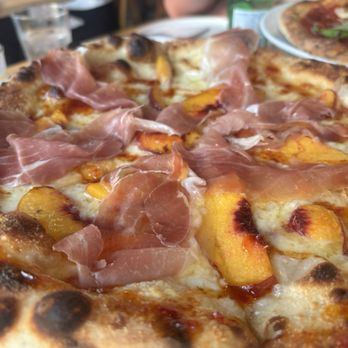 Milo and Olive - Peach + Hot Honey Pizza - Pizza Near Me - Santa Monica, California Milo and Olive - Peach + Hot Honey Pizza - Pizza Near Me - Santa Monica, California