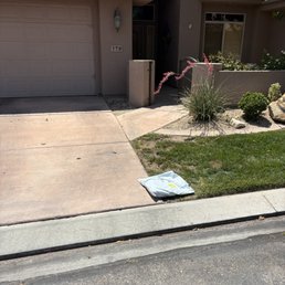 My package from Levi's tossed on my grass