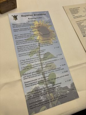Menu photo 1 Zum Augustiner Munich, BY Menu photo 1 Zum Augustiner Munich, BY