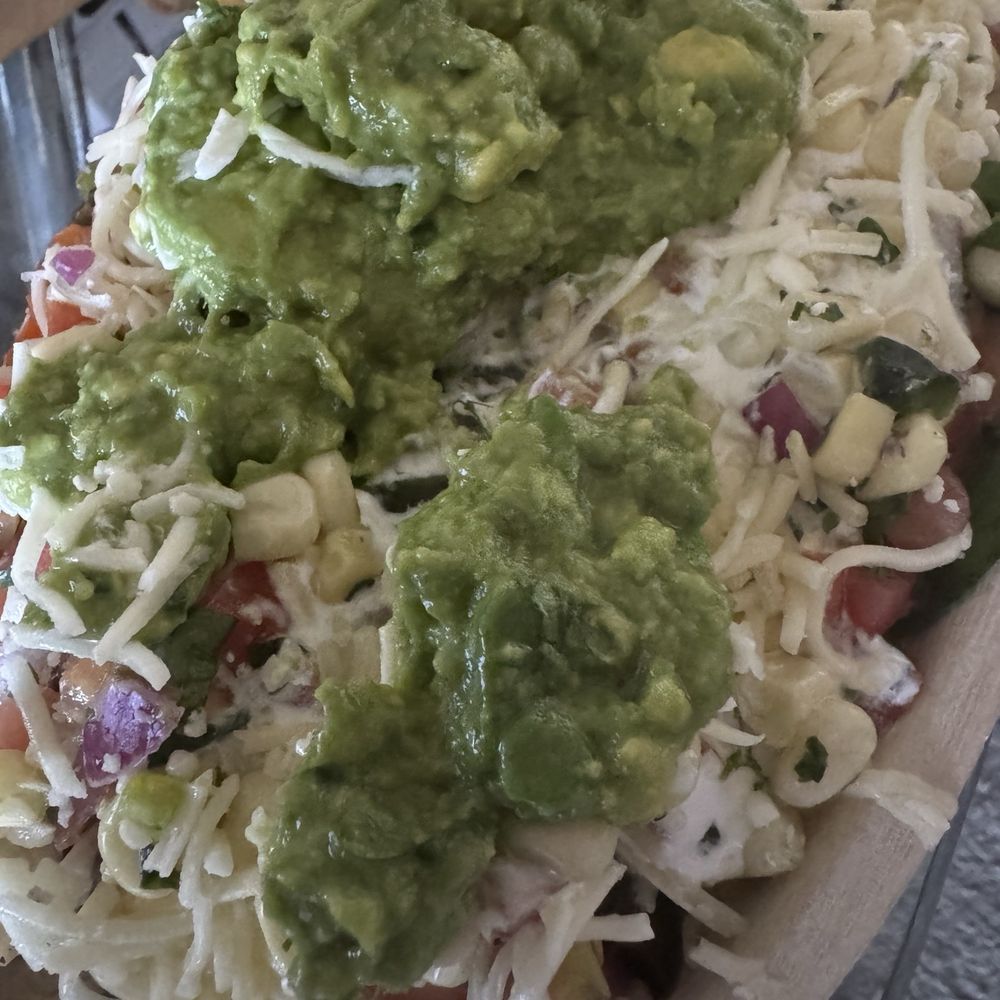 Veggie Burrito Bowl. Lettuce Rice Pinto and Black beans. Corn Pico de gallo Sour Cream Vegetables Cheese and Guac. Veggie Burrito Bowl. Lettuce Rice Pinto and Black beans. Corn Pico de gallo Sour Cream Vegetables Cheese and Guac.