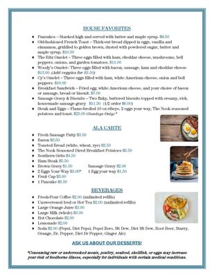 Menu photo 2 Nook on Heller Newcomerstown, OH Menu photo 2 Nook on Heller Newcomerstown, OH