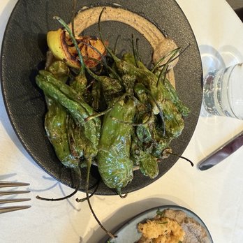 Riley's Vancouver - The blackened shishito peppers, as good as any I've had anywhere - Seafood Near Me - Vancouver, British Columbia
